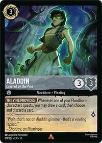 Aladdin - Created by the Vine - Attack of the Vine! - Disney Lorcana card