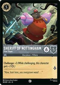 Sheriff of Nottingham - Vine Slayer - Attack of the Vine! - Disney Lorcana card
