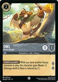 Owl - Hunny Ranger - Attack of the Vine! - Disney Lorcana card
