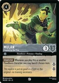 Mulan - Created by the Vine - Attack of the Vine! - Disney Lorcana card