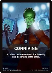 Conniving Theme Card - Commander: Marvel Super Heroes - Magic: The Gathering card