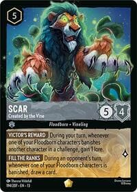 Scar - Created by the Vine - Attack of the Vine! - Disney Lorcana card