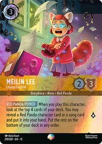 Meilin Lee - Losing Control (Epic) - Attack of the Vine! - Disney Lorcana card