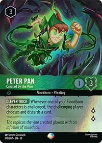 Peter Pan - Created by the Vine (Epic) - Attack of the Vine! - Disney Lorcana card