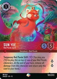 Sun Yee - Red Panda Spirit (Epic) - Attack of the Vine! - Disney Lorcana card