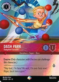 Dash Parr - Dodgeball Dynamo (Epic) - Attack of the Vine! - Disney Lorcana card