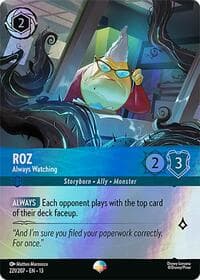 Roz - Always Watching (Epic) - Attack of the Vine! - Disney Lorcana card