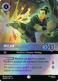 Mulan - Created by the Vine (Epic) - Attack of the Vine! - Disney Lorcana card