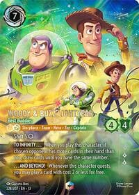 Woody & Buzz Lightyear - Best Buddies (Enchanted) - Attack of the Vine! - Disney Lorcana card