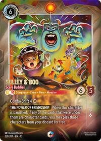 Sulley & Boo - Scare Buddies (Enchanted) - Attack of the Vine! - Disney Lorcana card