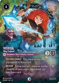 Merida - Wisp Conjurer (Enchanted) - Attack of the Vine! - Disney Lorcana card