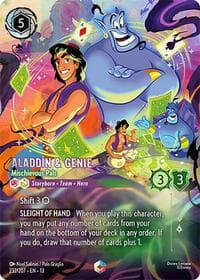 Aladdin & Genie - Mischievous Pals (Enchanted) - Attack of the Vine! - Disney Lorcana card