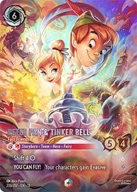 Peter Pan & Tinker Bell - Fast Friends (Enchanted) - Attack of the Vine! - Disney Lorcana card