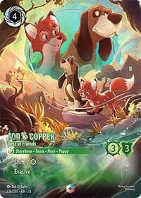 Tod & Copper - Best of Friends (Enchanted) - Attack of the Vine! - Disney Lorcana card