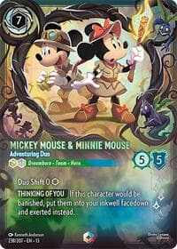 Mickey Mouse & Minnie Mouse - Adventuring Duo (Enchanted) - Attack of the Vine! - Disney Lorcana card