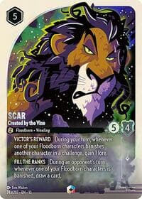 Scar - Created by the Vine (Enchanted) - Attack of the Vine! - Disney Lorcana card