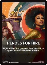 Heroes For Hire Theme Card - Commander: Marvel Super Heroes - Magic: The Gathering card