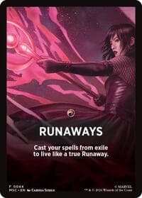 Runaways Theme Card - Commander: Marvel Super Heroes - Magic: The Gathering card