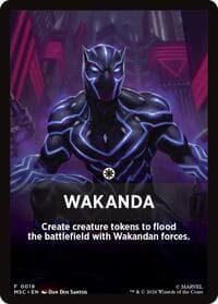 Wakanda Theme Card - Commander: Marvel Super Heroes - Magic: The Gathering card