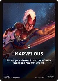 Marvelous Theme Card - Commander: Marvel Super Heroes - Magic: The Gathering card