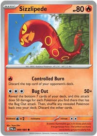 Sizzlipede - ME05: Pitch Black - Pokemon card