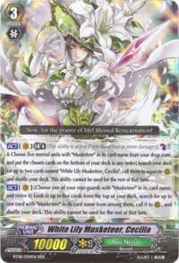 White Lily Musketeer, Cecilia - BT08: Blue Storm Armada - Cardfight Vanguard card