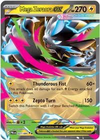 Mega Zeraora ex - ME05: Pitch Black - Pokemon card