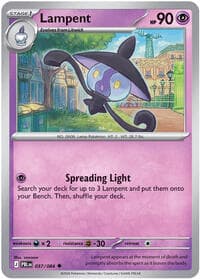 Lampent - ME05: Pitch Black - Pokemon card