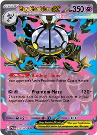 Mega Chandelure ex - ME05: Pitch Black - Pokemon card