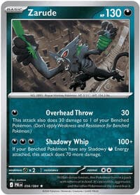 Zarude - ME05: Pitch Black - Pokemon card