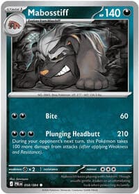 Mabosstiff - ME05: Pitch Black - Pokemon card