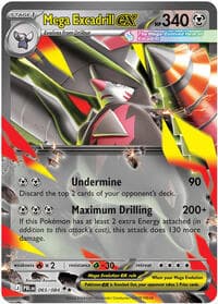 Mega Excadrill ex - ME05: Pitch Black - Pokemon card