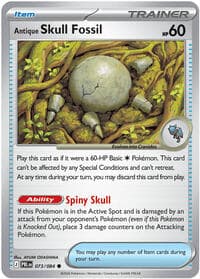 Antique Skull Fossil - ME05: Pitch Black - Pokemon card