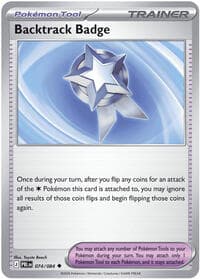 Backtrack Badge - ME05: Pitch Black - Pokemon card