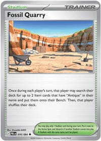 Fossil Quarry - ME05: Pitch Black - Pokemon card