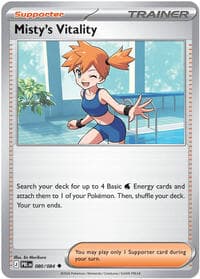 Misty's Vitality - ME05: Pitch Black - Pokemon card