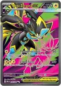 Mega Zeraora ex - ME05: Pitch Black - Pokemon card