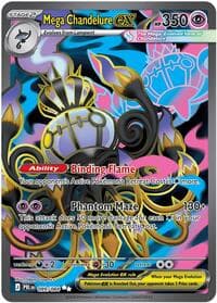 Mega Chandelure ex - ME05: Pitch Black - Pokemon card