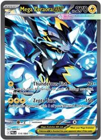 Mega Zeraora ex - ME05: Pitch Black - Pokemon card