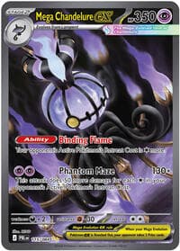 Mega Chandelure ex - ME05: Pitch Black - Pokemon card