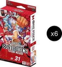 Starter Deck 31: RED Monkey.D.Luffy Display - ST-31: Starter Deck 31 RED Monkey.D.Luffy - One Piece Card Game card