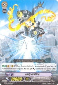 Lady Justice - BT08: Blue Storm Armada - Cardfight Vanguard card