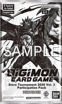 Store Tournament 2026 Vol.3 Participation Pack - Digimon Promotion Cards - Digimon Card Game card