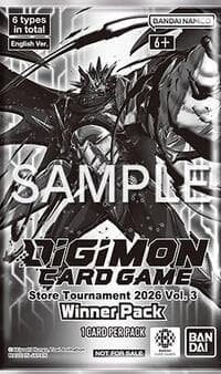 Store Tournament 2026 Vol.3 Winner Pack - Digimon Promotion Cards - Digimon Card Game card