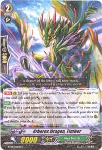 Arboros Dragon, Timber - BT08: Blue Storm Armada - Cardfight Vanguard card