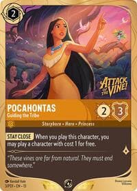 Pocahontas - Guiding the Tribe - Disney Lorcana Promo Cards - Disney Lorcana card