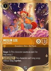 Meilin Lee - Lead Vocalist - Disney Lorcana Promo Cards - Disney Lorcana card