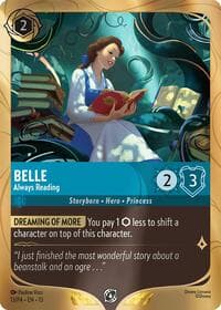 Belle - Always Reading - Disney Lorcana Promo Cards - Disney Lorcana card