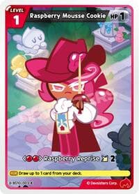 Raspberry Mousse Cookie (003) - The Dark Enchantress War - CookieRun: Braverse TCG card