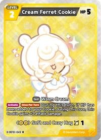 Cream Ferret Cookie - The Dark Enchantress War - CookieRun: Braverse TCG card